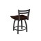 Holland Bar Stool Co 18" Low Back Swivel Vanity Stool, Pewter Finish, Dark Cherry Maple Seat 41118PWDCMpl - alternate 4